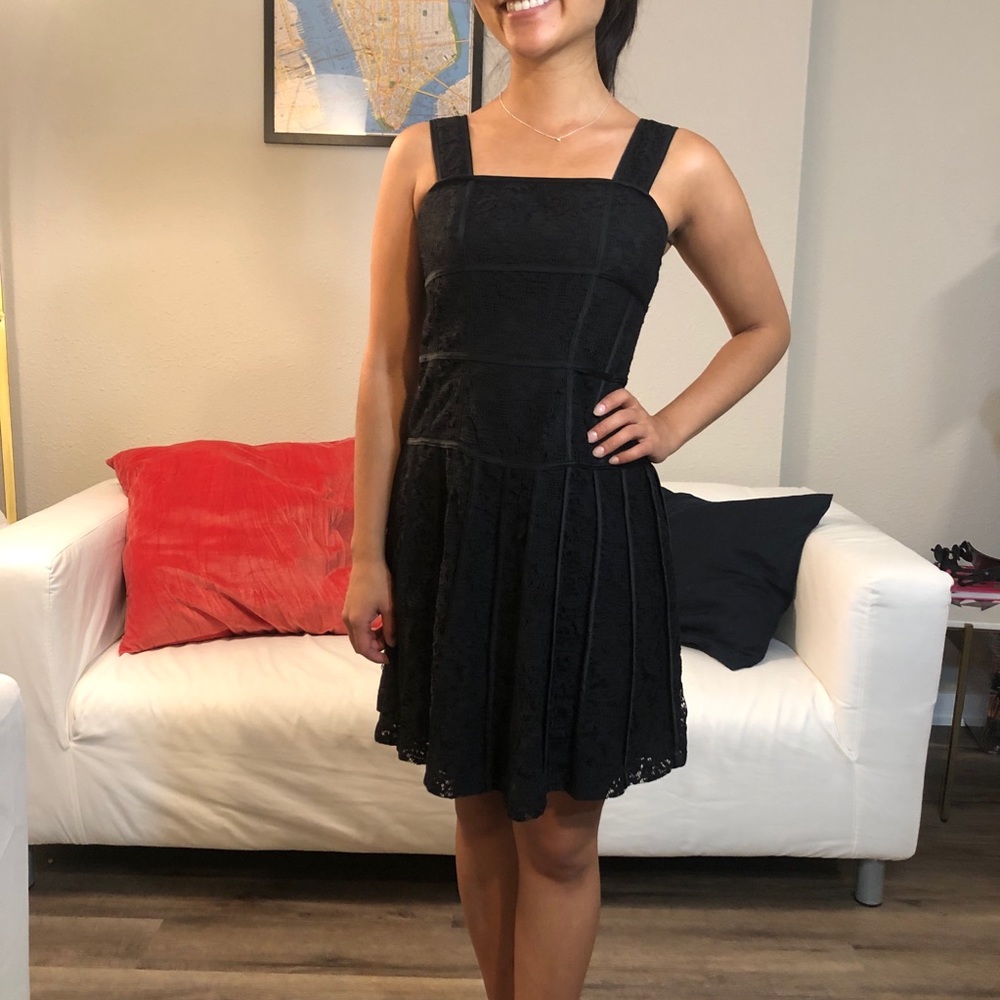 Ann Taylor: Lace Structured Dress